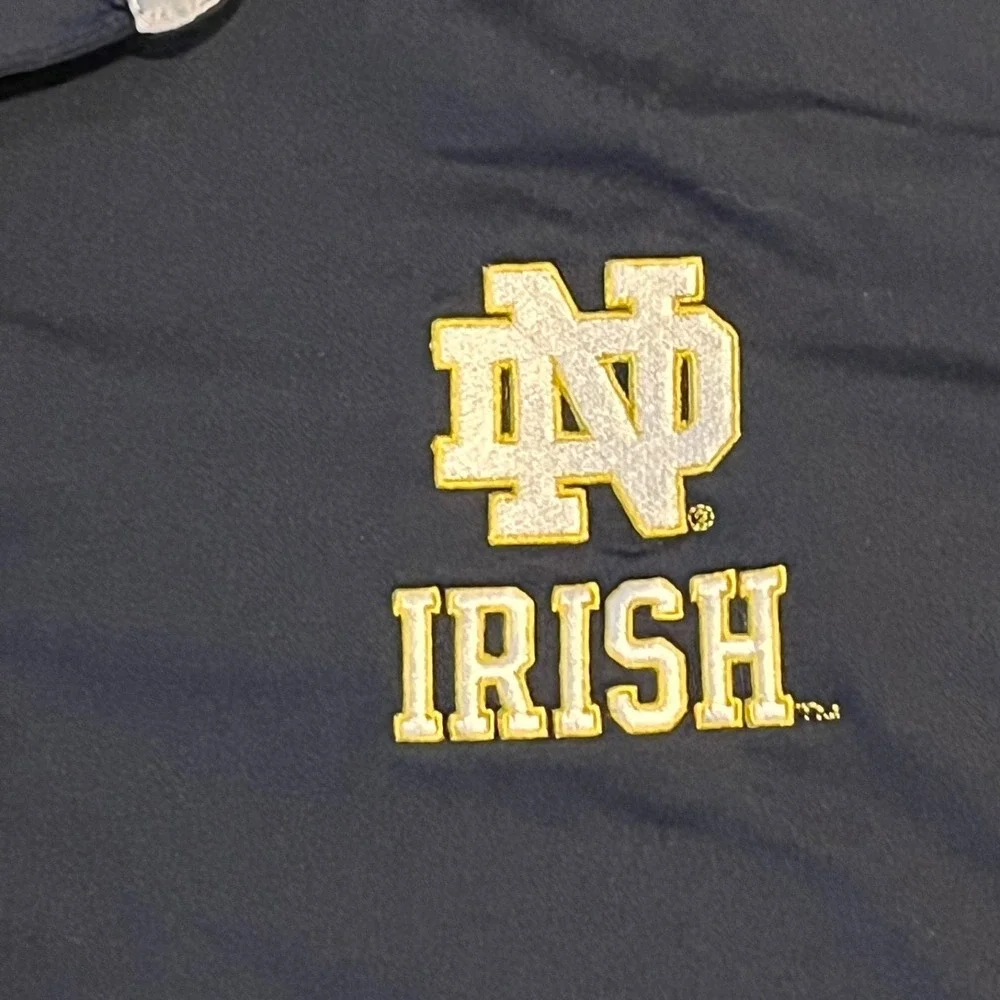 Notre Dame Fighting Irish Champion‎ Polo Shirt Mens L Navy Performance Stretch